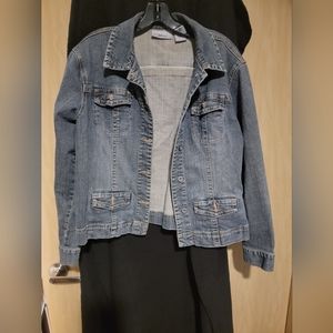 Chicos Platinum Jean Jacket 2X